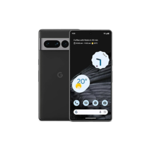 Google Pixel 7 Pro in Obsidian Black showcasing sleek design and premium finish