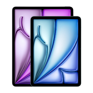 Apple iPad Air 11 (2024) showcasing its sleek design, vibrant 11-inch Liquid Retina display, and compatibility with Apple Pencil Pro and Pencil 2.