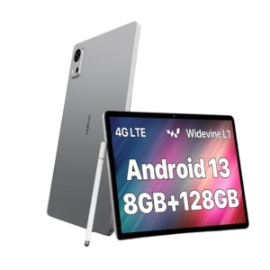 UMIDIGI G5 TAB – 10.1-inch Full HD+ display, 4GB RAM, 128GB storage, 13MP rear camera, 8MP front camera, and a 7700mAh battery for extended use.